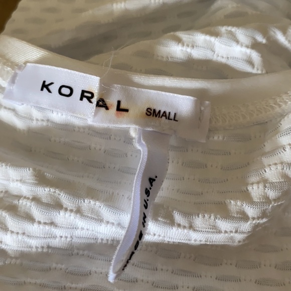 Koral Mesh Workout Tank in White - Picture 8 of 8